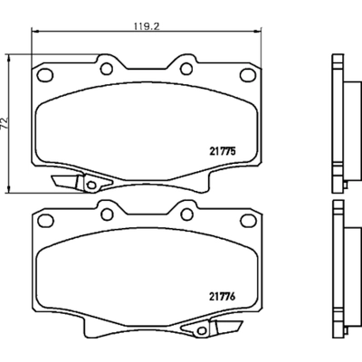 HELLA PAGID - 355033761 - Disc Brake Pad Set pa2