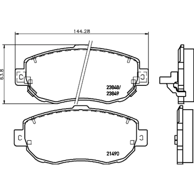 HELLA PAGID - 355033831 - Disc Brake Pad Set pa1