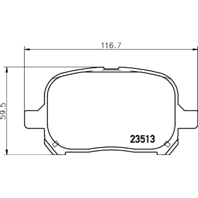 HELLA PAGID - 355033901 - Disc Brake Pad Set pa2