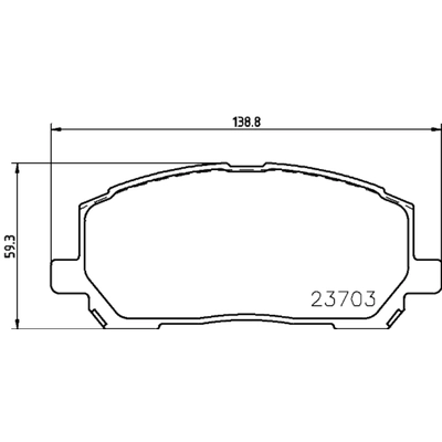 HELLA PAGID - 355034091 - Disc Brake Pad Set pa1