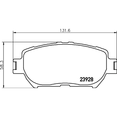 HELLA PAGID - 355034121 - Disc Brake Pad Set pa1