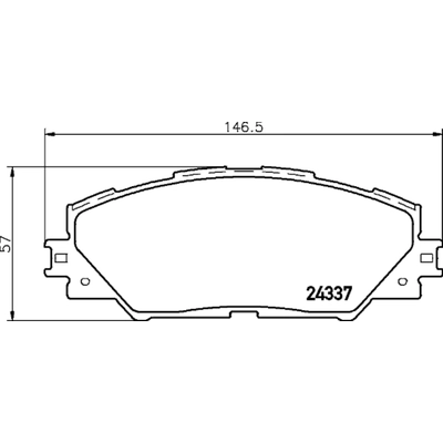 HELLA PAGID - 355034301 - Disc Brake Pad Set pa1