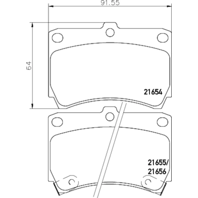 HELLA PAGID - 355034561 - Disc Brake Pad Set pa2