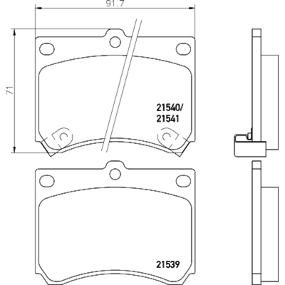 HELLA PAGID - 355034571 - Disc Brake Pad Set pa1