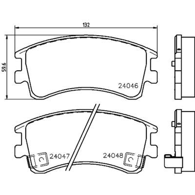 HELLA PAGID - 355034721 - Disc Brake Pad Set pa1