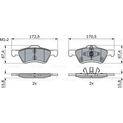 HELLA PAGID - 355034831 - Disc brake set pa1