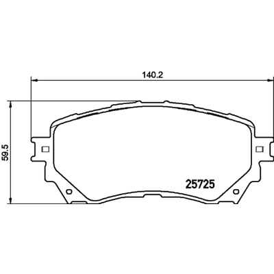 HELLA PAGID - 355034871 - Disc Brake Pad Set pa2