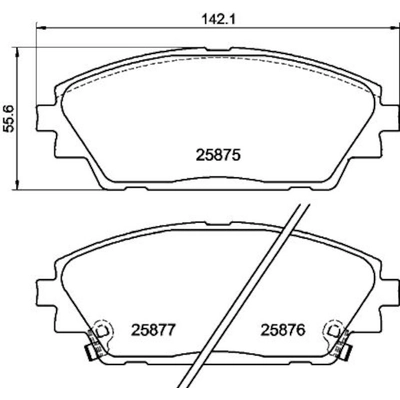 HELLA PAGID - 355034881 - Disc Brake Pad Set pa2