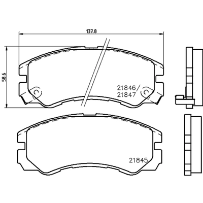 HELLA PAGID - 355034921 - Disc Brake Pad Set pa2