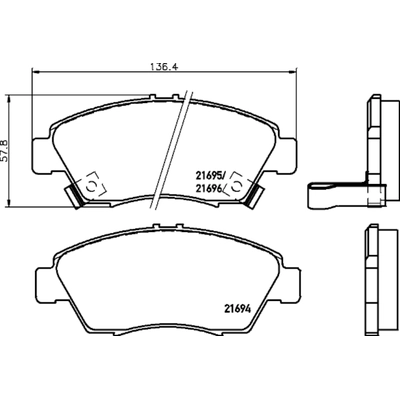 HELLA PAGID - 355035061 - Disc Brake Pad Set pa1