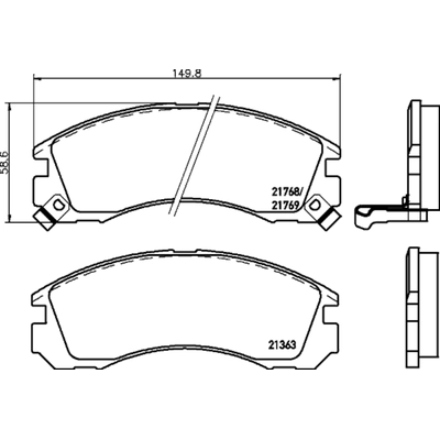 HELLA PAGID - 355035301 - Disc Brake Pad Set pa2