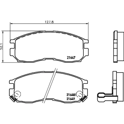 HELLA PAGID - 355035311 - Disc Brake Pad Set pa1