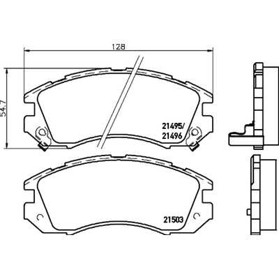 HELLA PAGID - 355035451 - Disc Brake Pad Set pa1