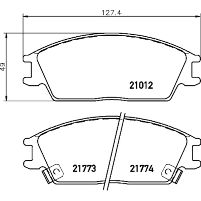 HELLA PAGID - 355035621 - Disc Brake Pad Set pa1