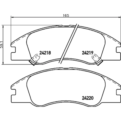 HELLA PAGID - 355035831 - Disc Brake Pad Set pa1