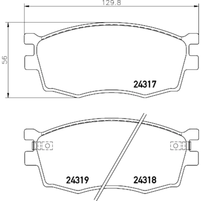 HELLA PAGID - 355035841 - Disc Brake Pad Set pa1