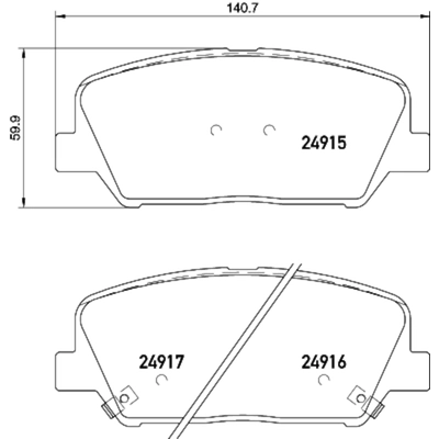 HELLA PAGID - 355036051 - Disc Brake Pad Set pa1