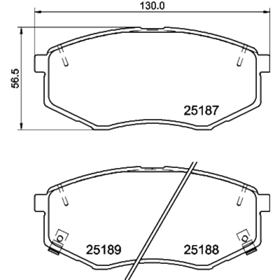 HELLA PAGID - 355036191 - Disc Brake Pad Set pa1