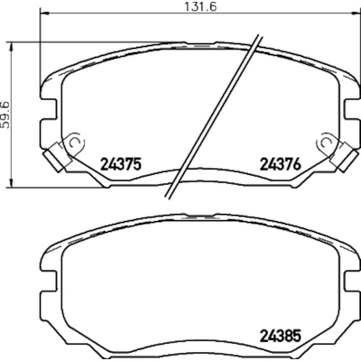 HELLA PAGID - 355036291 - Disc Brake Pad Set pa1