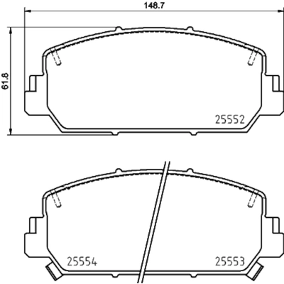 HELLA PAGID - 355036391 - Disc Brake Pad Set pa1