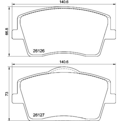 HELLA PAGID - 355039001 - Front Disc Pads pa1