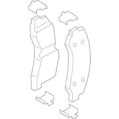 Front Disc Pads by MOTORCRAFT - BRF2073 pa1