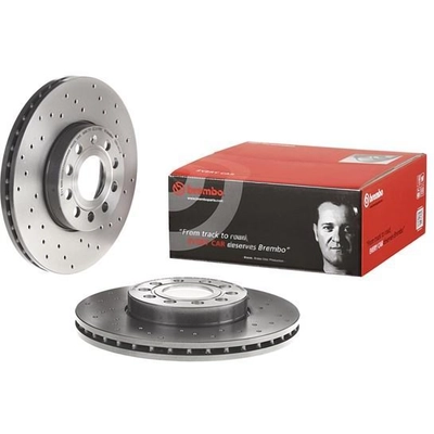 Front Drilled Rotor by BREMBO - 09.9145.1X pa5
