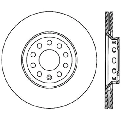 Front Drilled Rotor by CENTRIC PARTS - 128.33107CL pa2