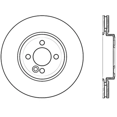 Front Drilled Rotor by CENTRIC PARTS - 128.34101R pa1