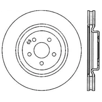 Front Drilled Rotor by CENTRIC PARTS - 128.35052 pa1