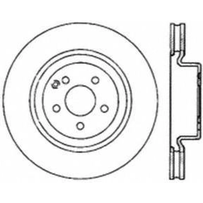 Disque avant percé by CENTRIC PARTS - 128.35078 pa3