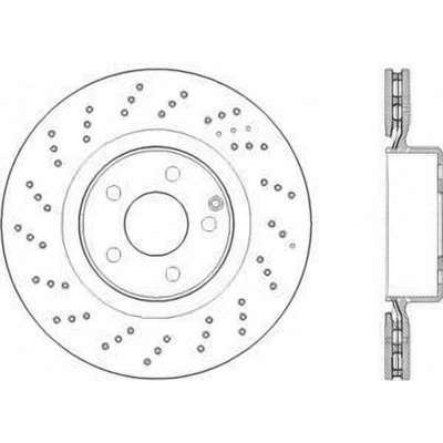 Disque avant percé by CENTRIC PARTS - 128.35120 pa7