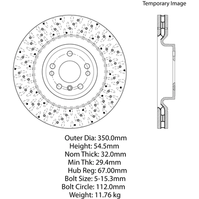 Front Drilled Rotor by CENTRIC PARTS - 128.35126 pa5
