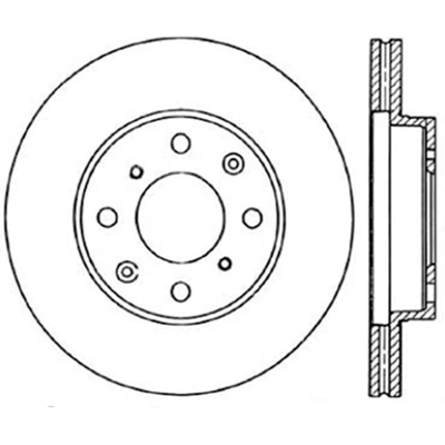 Front Drilled Rotor by CENTRIC PARTS - 128.40023L pa1