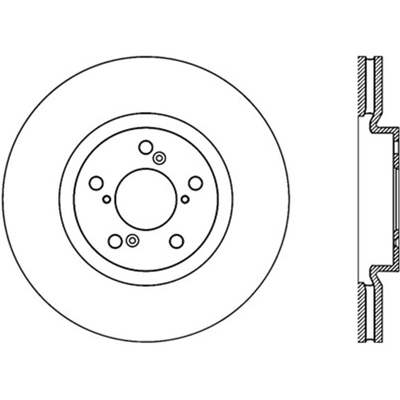 Front Drilled Rotor by CENTRIC PARTS - 128.40071L pa1