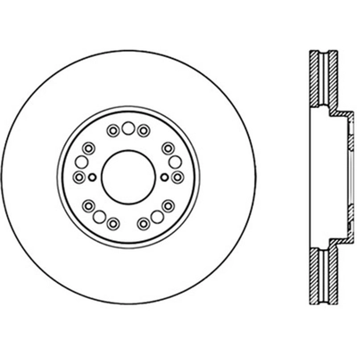 Front Drilled Rotor by CENTRIC PARTS - 128.44083L pa2