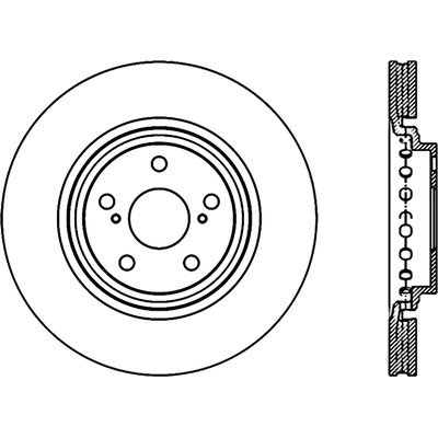 Front Drilled Rotor by CENTRIC PARTS - 128.44158R pa1
