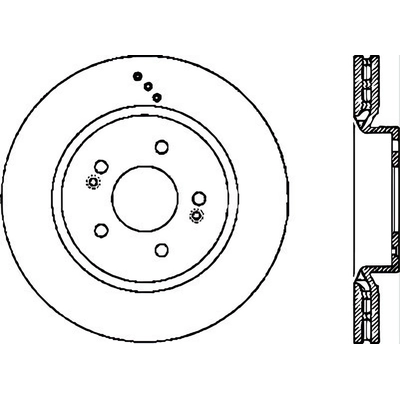 Front Drilled Rotor by CENTRIC PARTS - 128.51030 pa2
