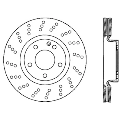 Front Drilled Rotor by CENTRIC PARTS - 228.35099 pa2