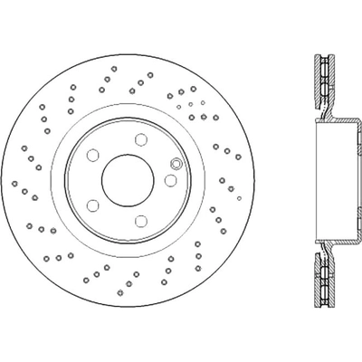 Front Drilled Rotor by CENTRIC PARTS - 228.35120 pa1