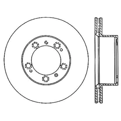 Disque avant perc� by CENTRIC PARTS - 228.37035 pa2