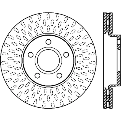 Disque avant percé by STOPTECH - 128.61100R pa10