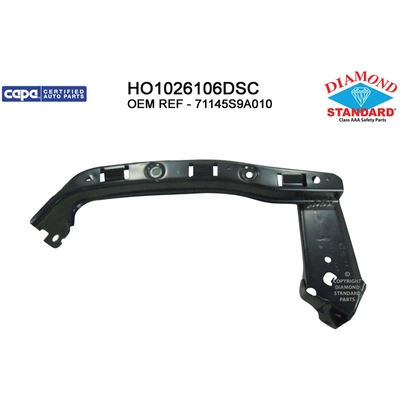 Front Driver Side Bumper Cover Reinforcement - HO1026106DSC pa1