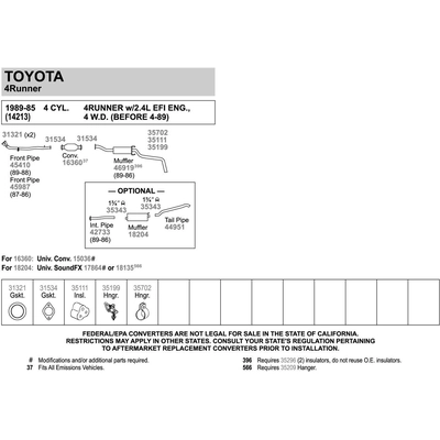 Front Exhaust Pipe by WALKER USA - 45410 pa4