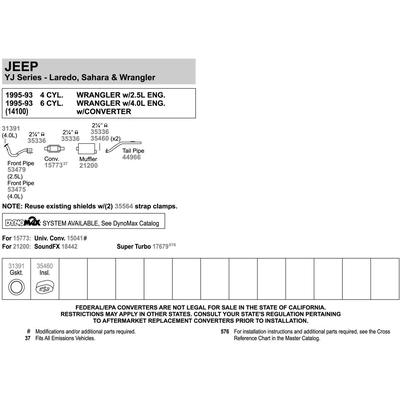 Front Exhaust Pipe by WALKER USA - 53479 pa1