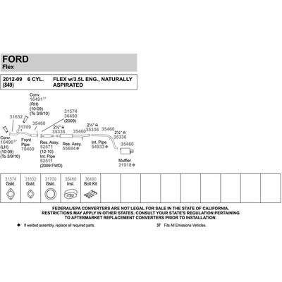 Front Exhaust Pipe by WALKER USA - 70400 pa3