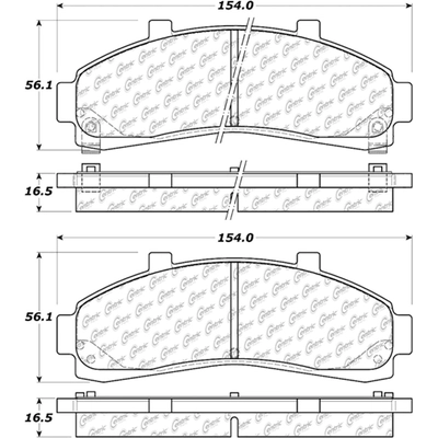 Plaquette de frein haute performance avant by CENTRIC PARTS - 306.06520 pa3