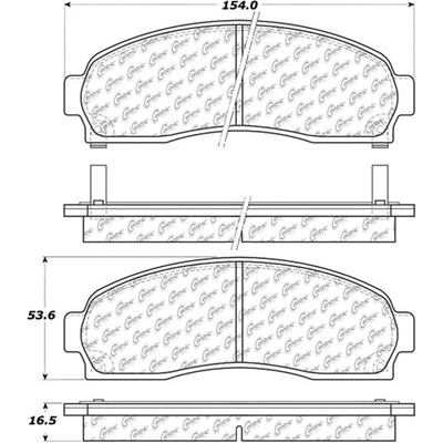 Front High Performance Pads by CENTRIC PARTS - 306.08330 pa5