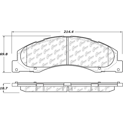 Front High Performance Pads by CENTRIC PARTS - 306.13280 pa2