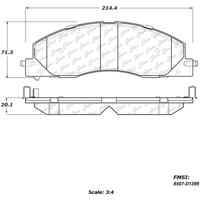 Front High Performance Pads by CENTRIC PARTS - 306.13990 pa9